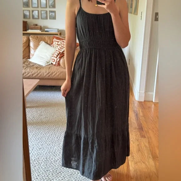 Pact charcoal/black spaghetti strap dress - Picture 3 of 6